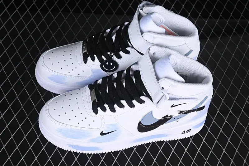 All Categories Nk Air Force 1 Air Force Series Nk Air Force 1 Mid Air Force Mid Nk Air Force 1'07 Mid Broken Hook Inkjet Painting Second Dimension Theme Air Force One Mid Casual Sneakers ZH0316-056